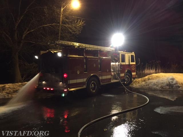 Vista Engine 143 during MPO Training & Hoseline advancement drill - 3/16/15